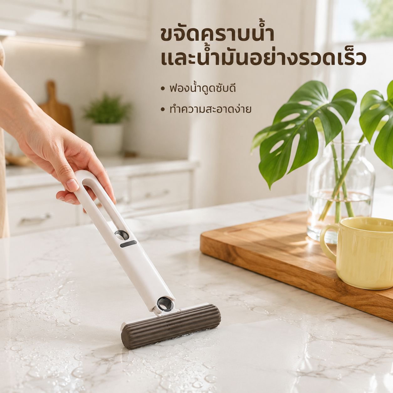 ม็อบถูพื้นขนาดเล็กแบบไม่ต้องบิดมือ