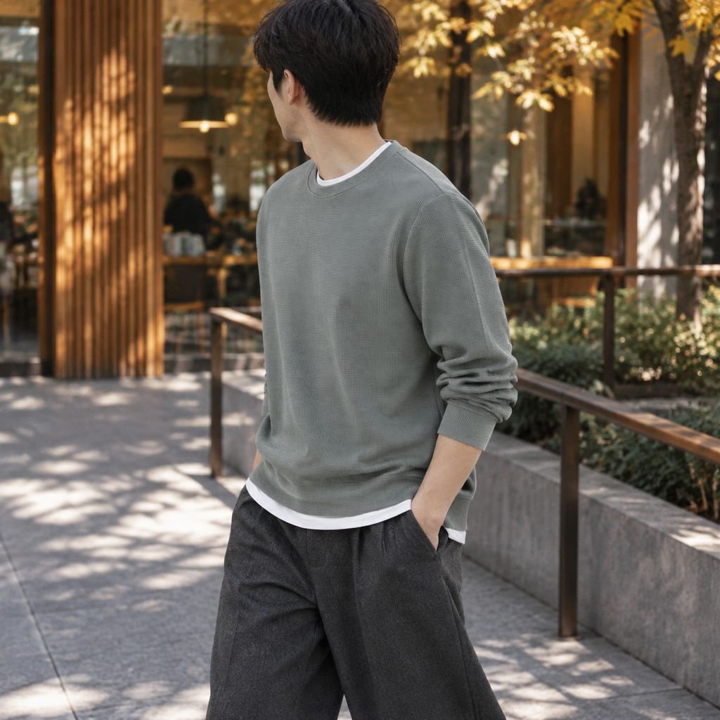 メンズ 大きいサイズ 長袖 セーター メンズ ゆったり 薄手 カジュアル セクション トップス
