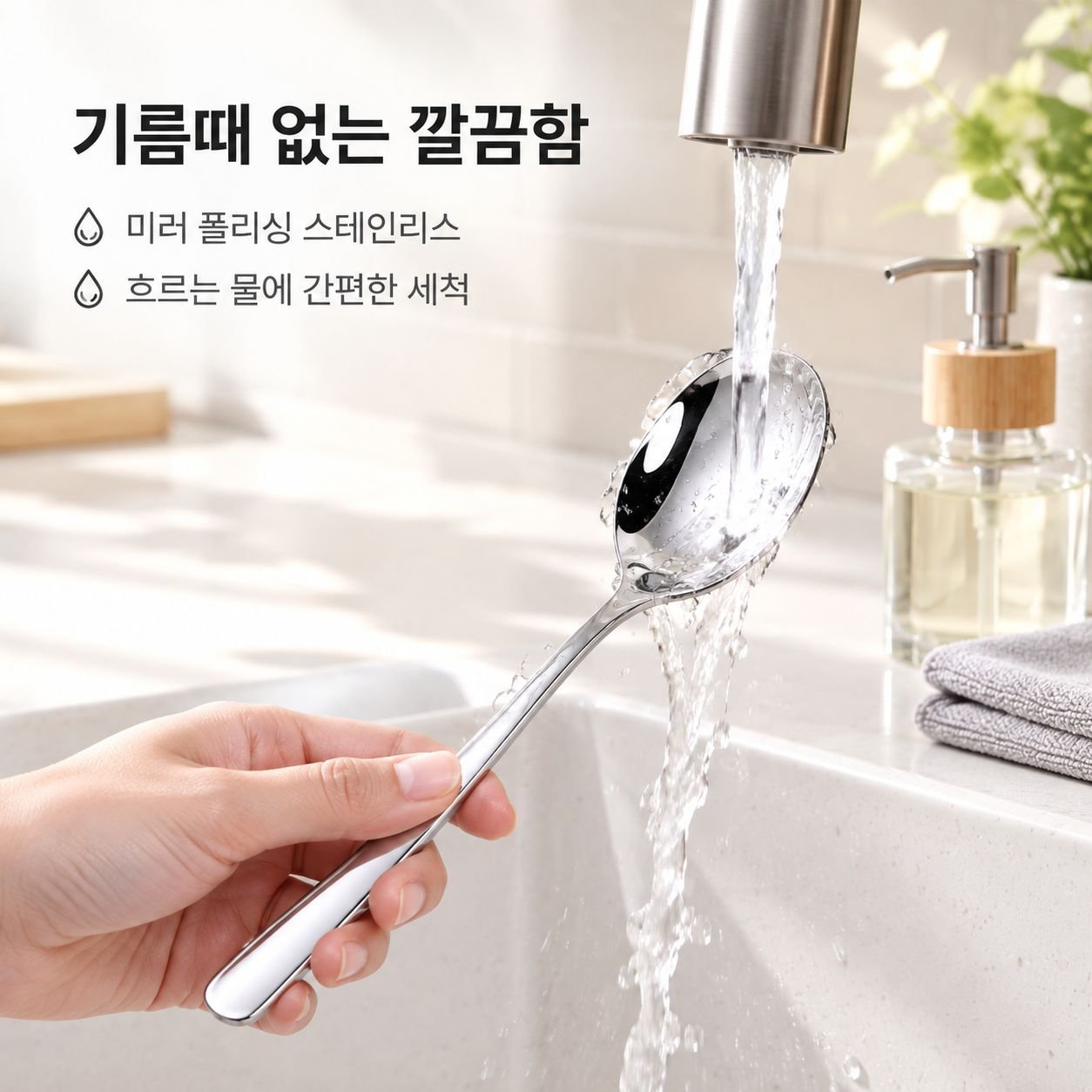 어린이 학생용 휴대용 식기 세트 스테인리스 수저 3종 박스 포함