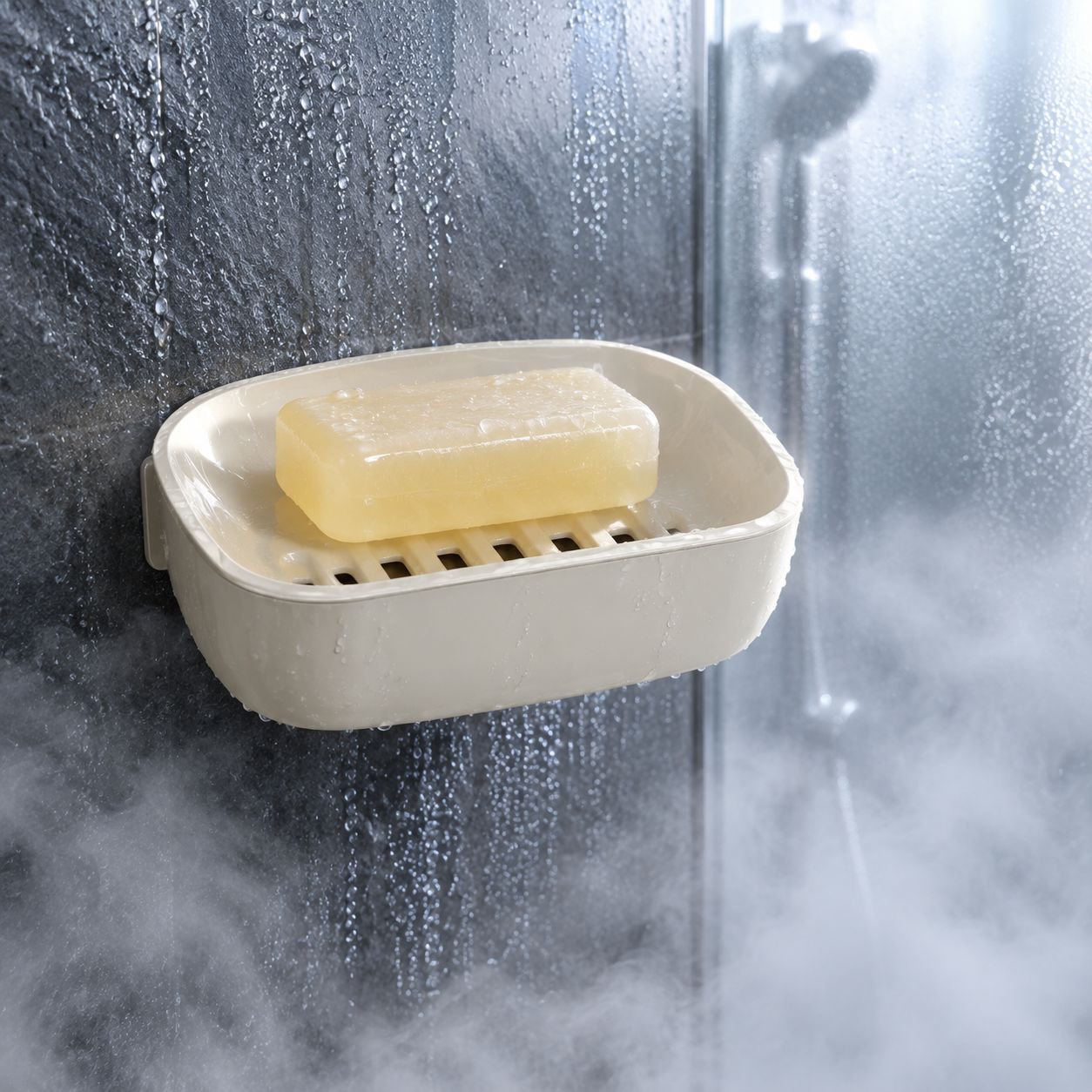 Efficient soap tray for maintaining cleanliness and order