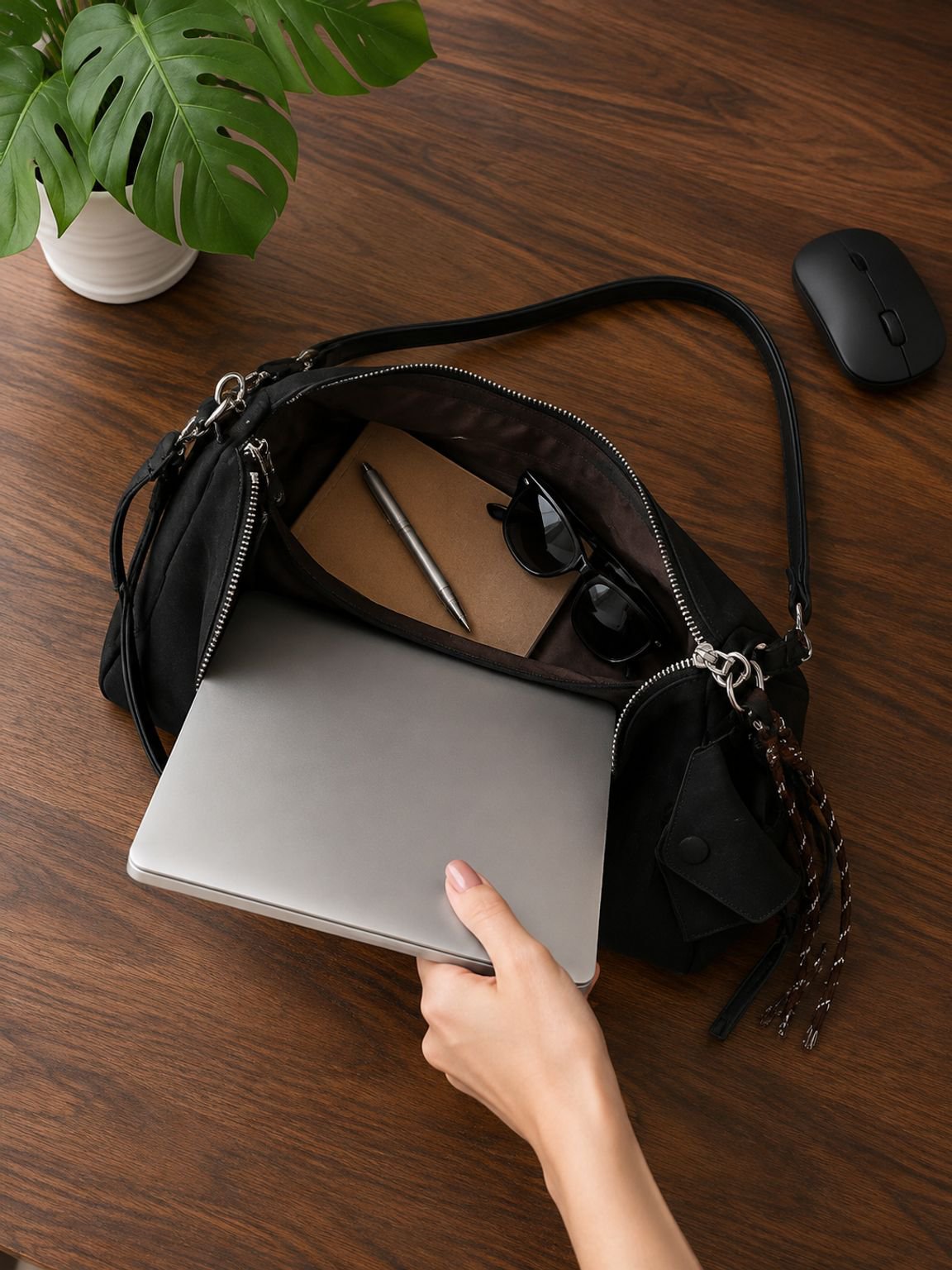 Vielseitiger Rucksack/Umhängetasche mit großem Fassungsvermögen