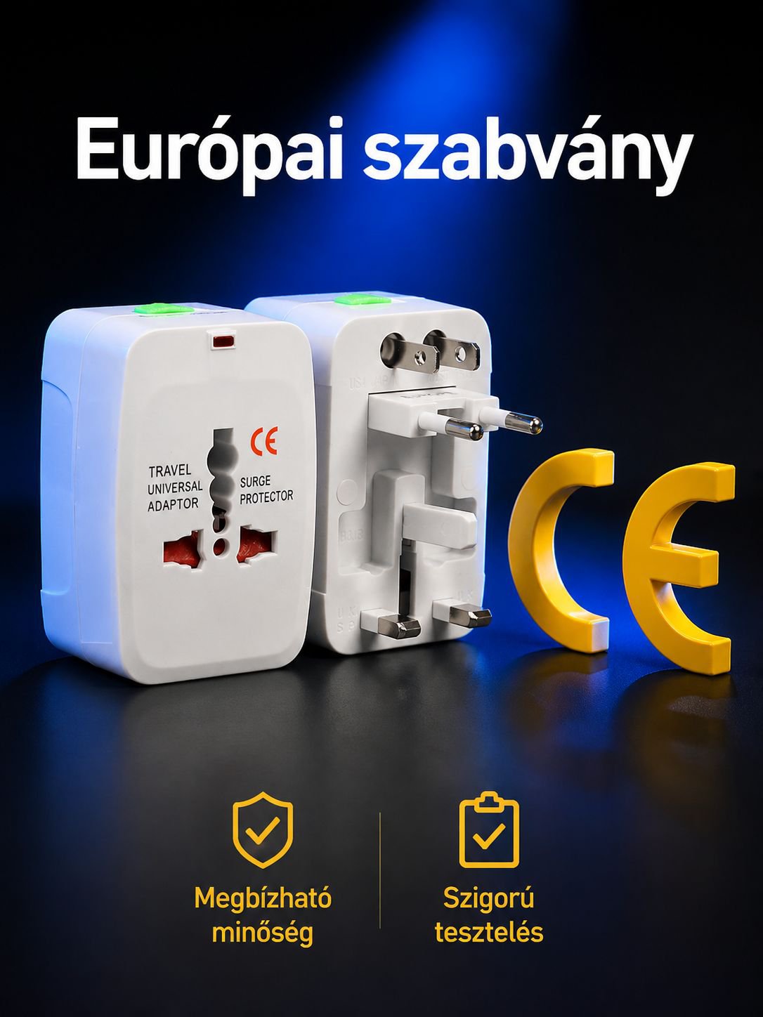 Univerzális adapter kompakt méretben