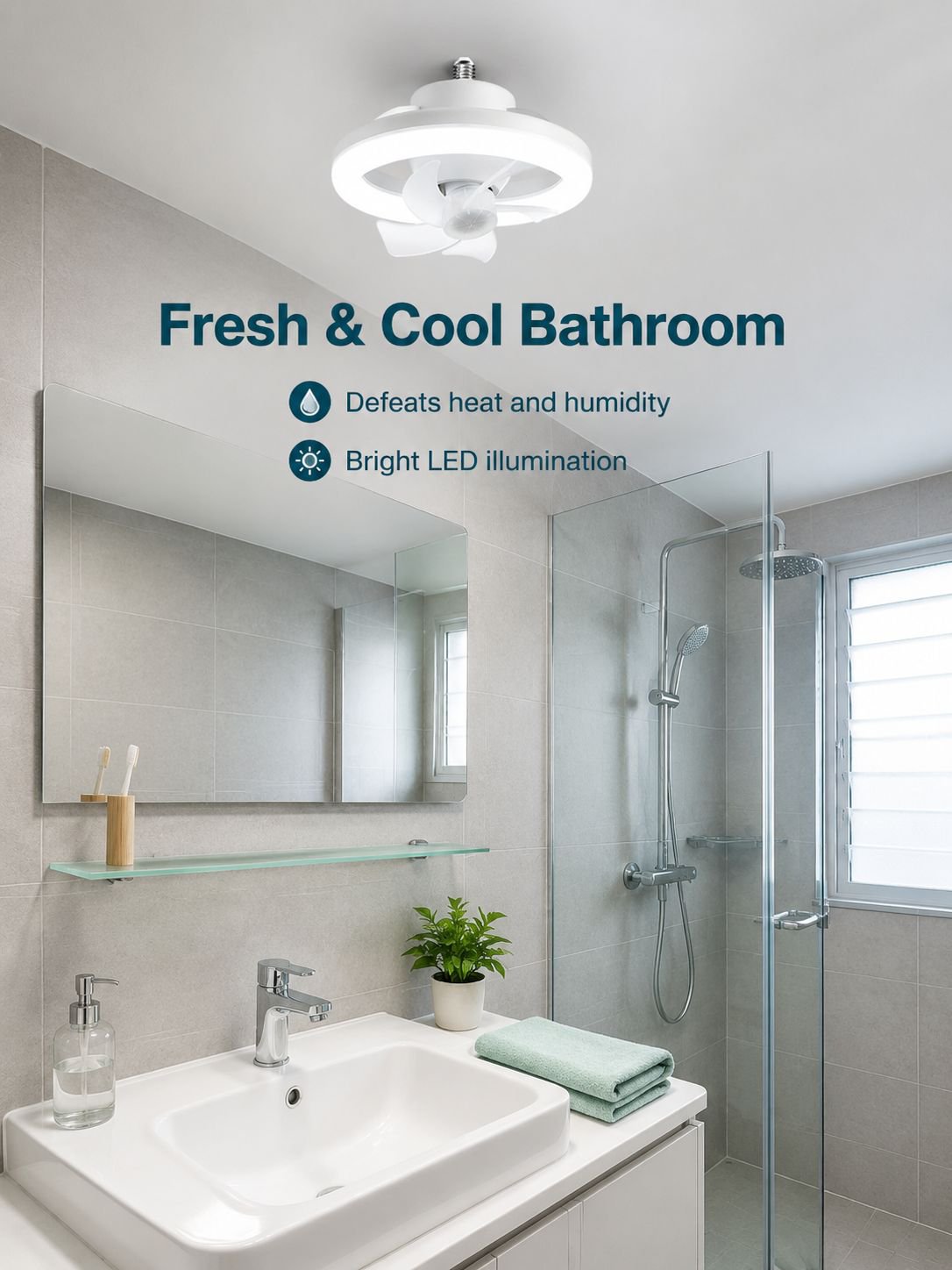 Multifunctional remote control ceiling fan light