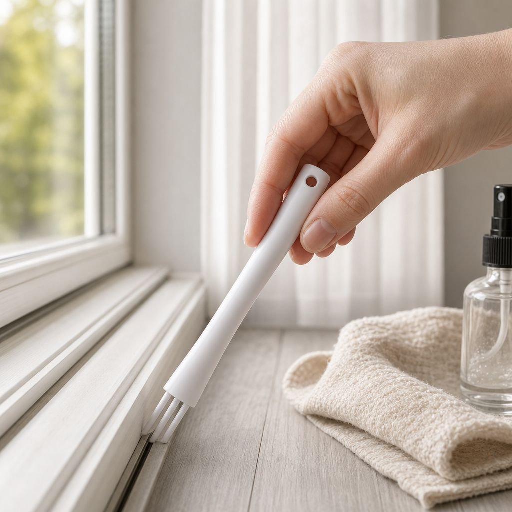 Double-Ended Groove Brush Household Floor Cleaner