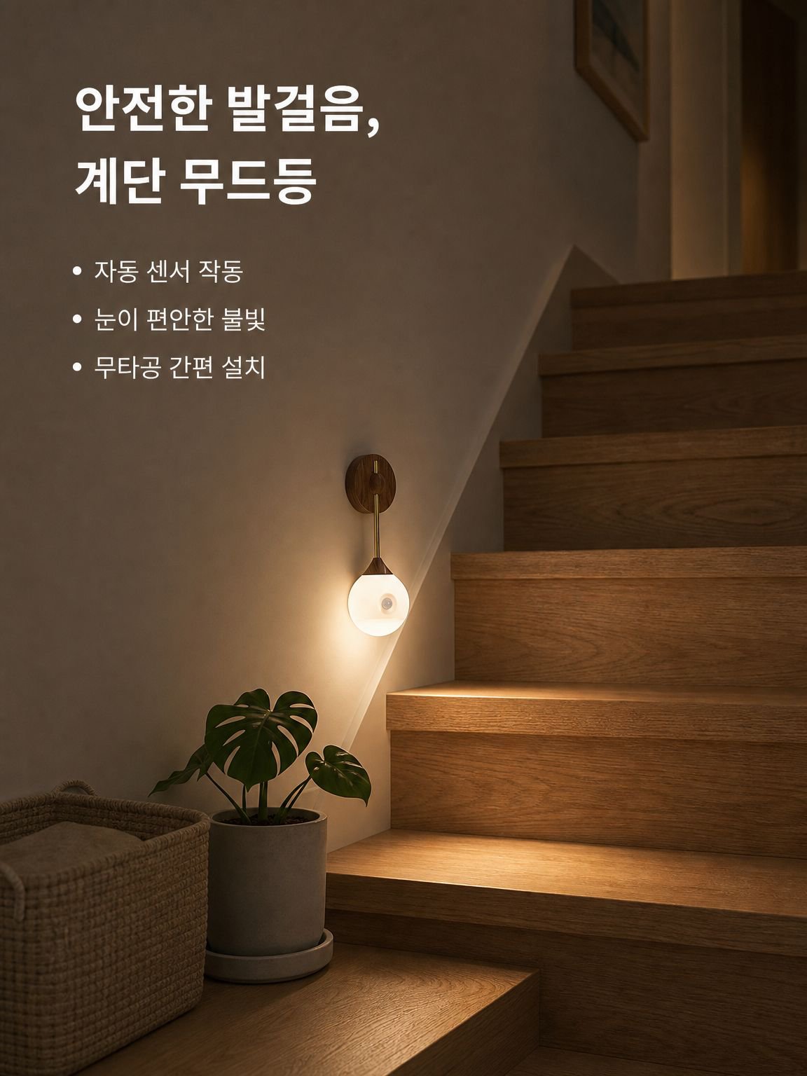 무선 구형 센서 야간등