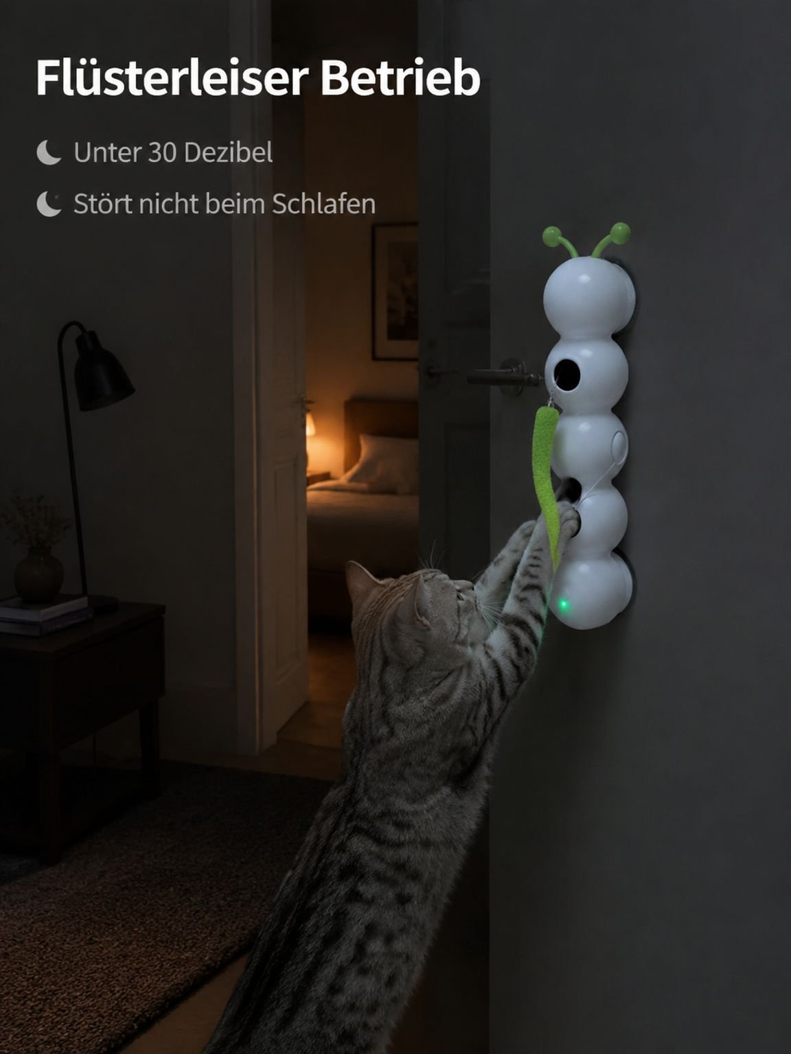 Katzen-Teaser-Stab in Raupenform