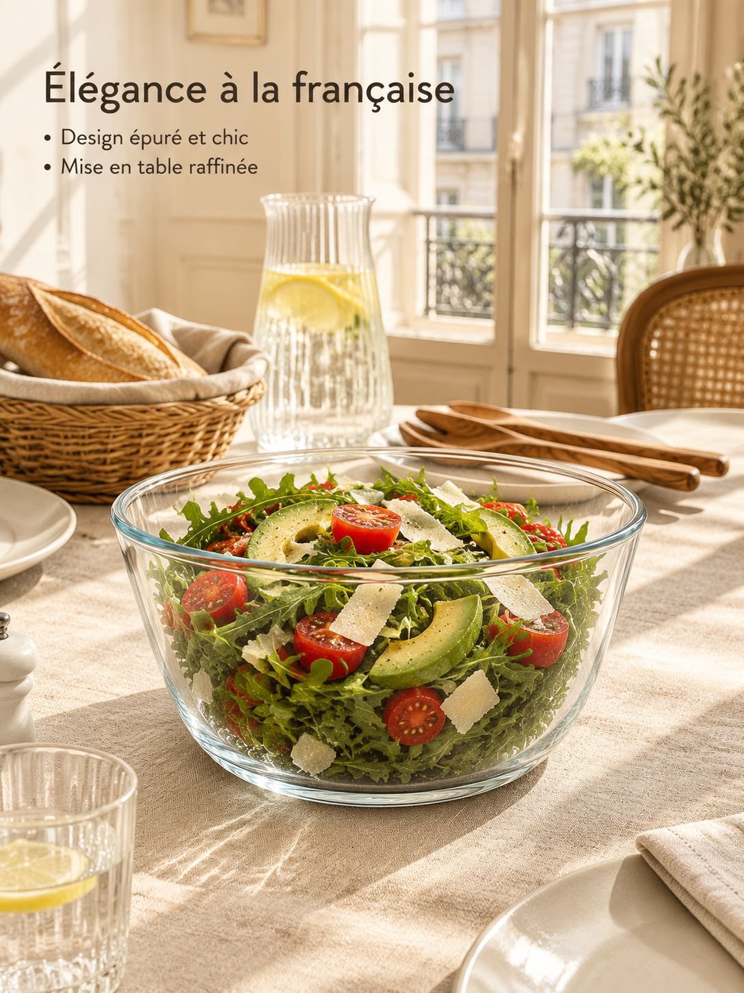 Set de vaisselle en bols en verre