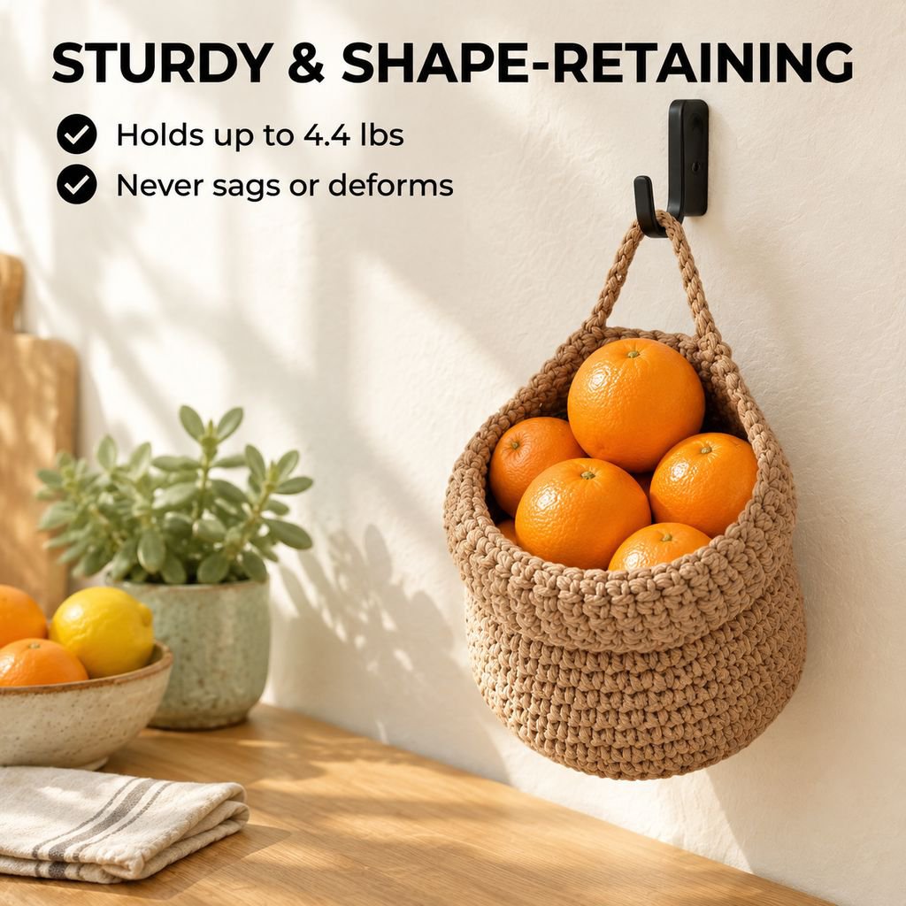 Handwoven Wall Hanging Multifunctional Storage Basket