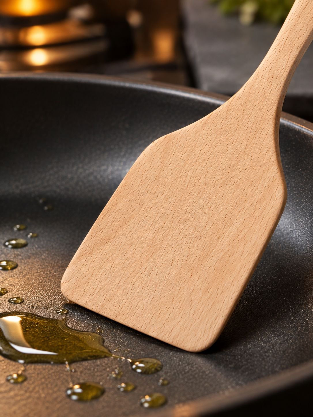 Utensilio de cocina ecológico de madera de haya
