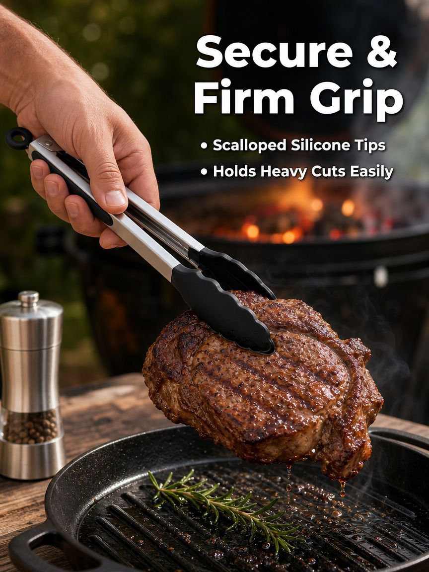 Silicone food tongs