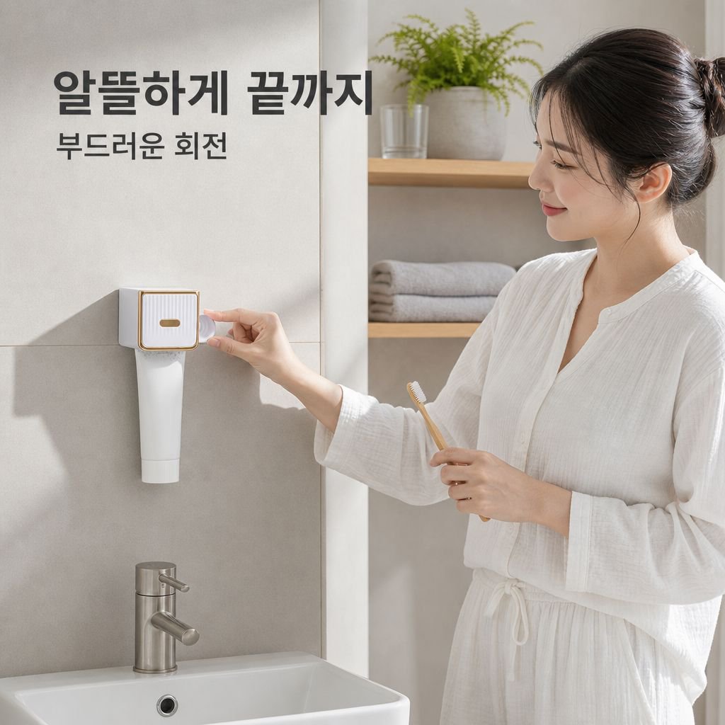 욕실용 손쉽게 치약짜개 후크형 치약클립 세트