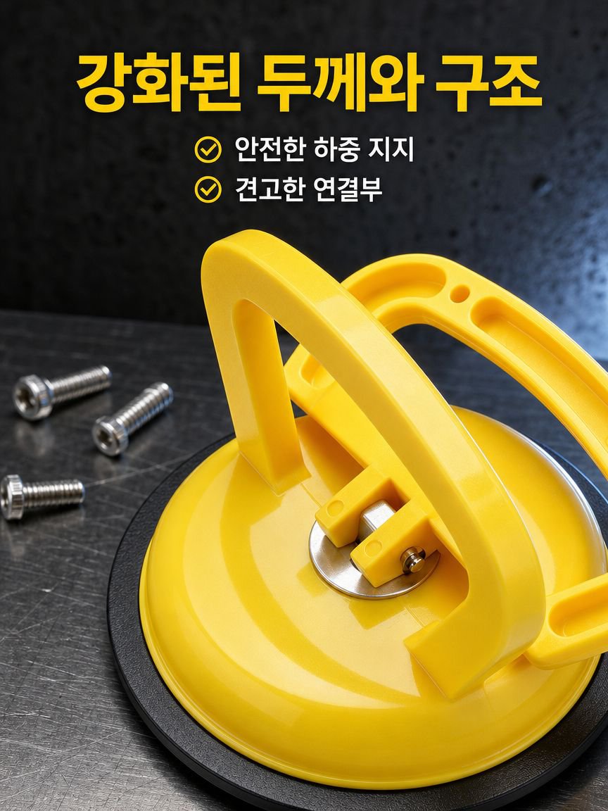 강화된 옐로블랙 빨판 강화 두꺼운 하중 미끄럼 방지 유리 타일 대리석 운반 빨판 업그레이드