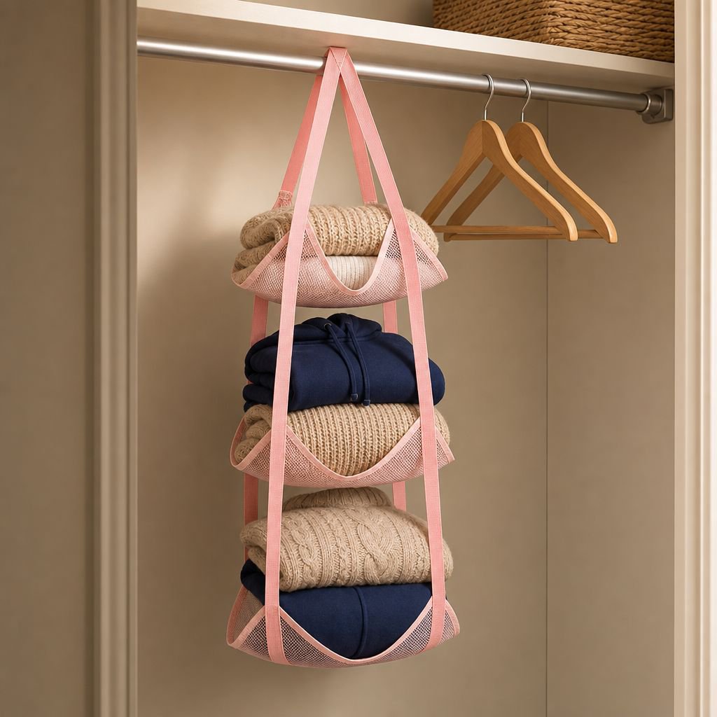 Stackable organizer baskets for efficient space saving