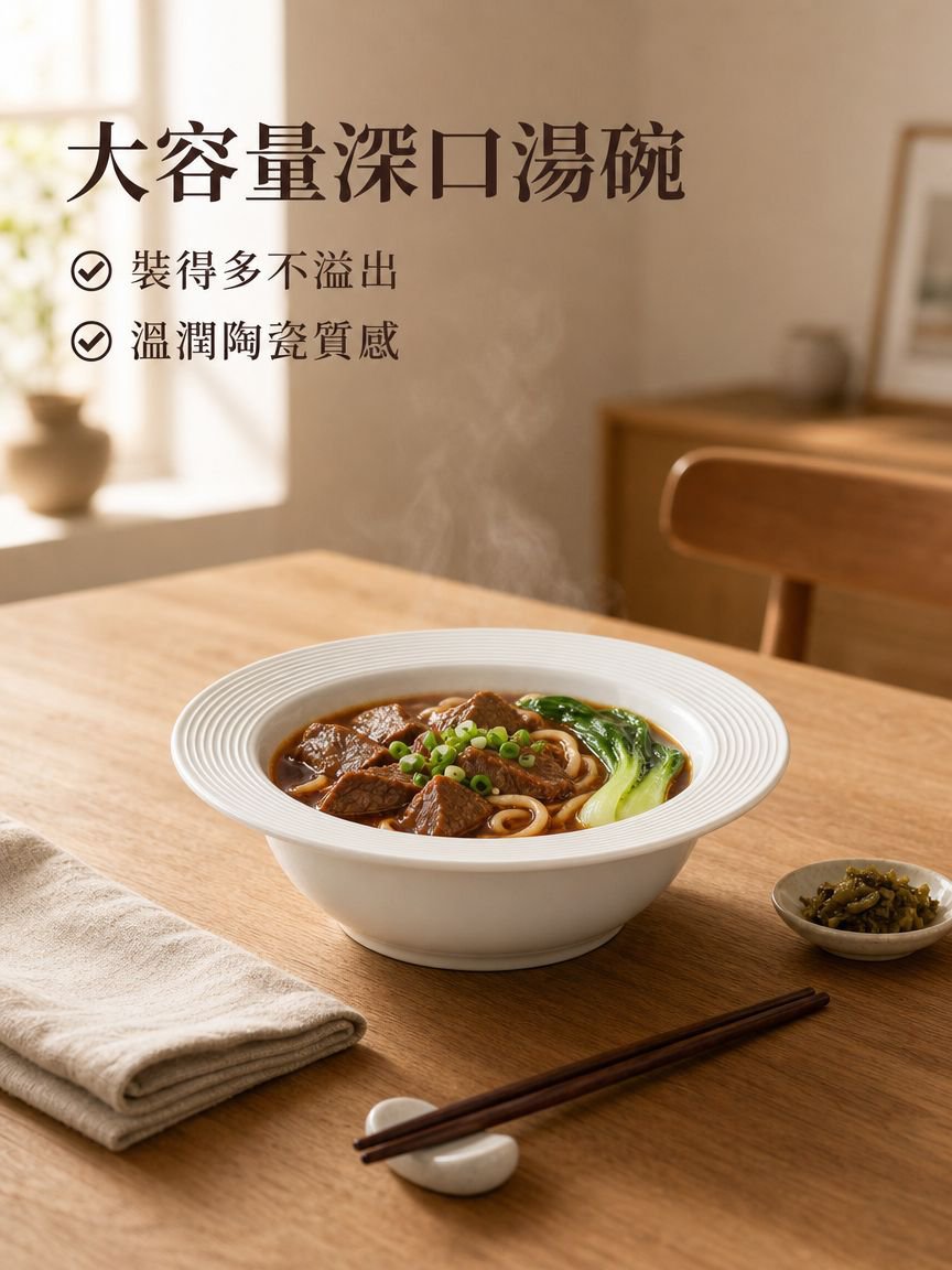 大容量深口陶瓷碗