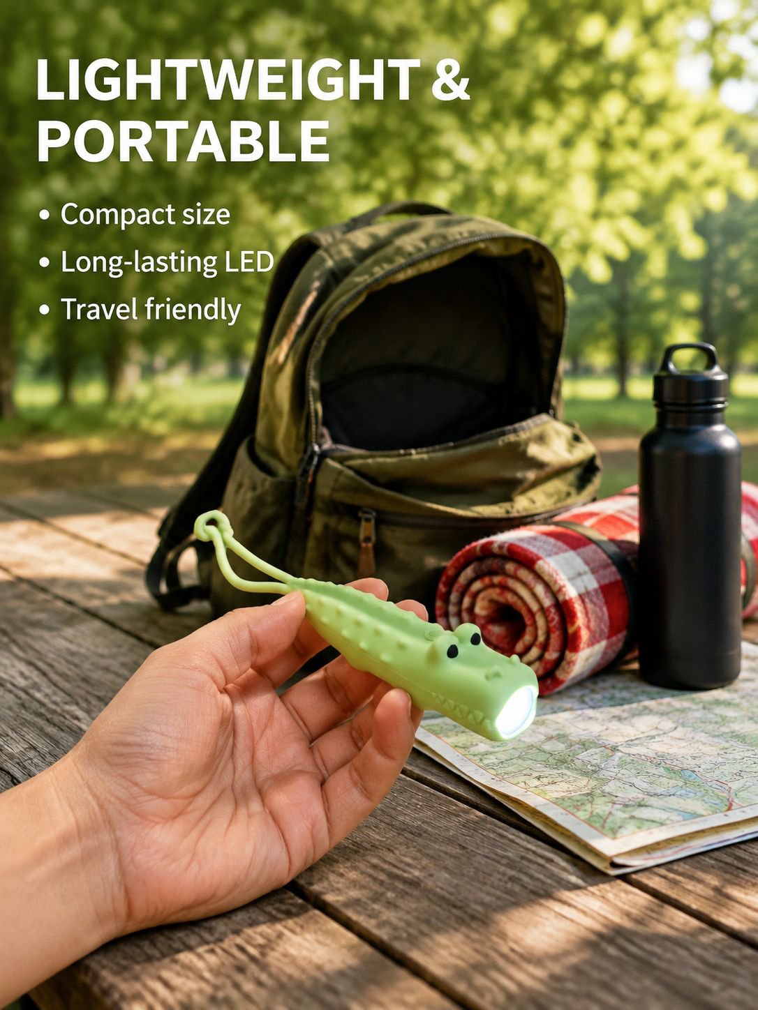 Animal Shaped Adjustable Flashlight Multi-functional Home Long-lasting