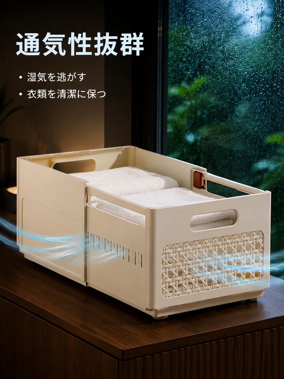 多機能ワードローブ収納ボックス