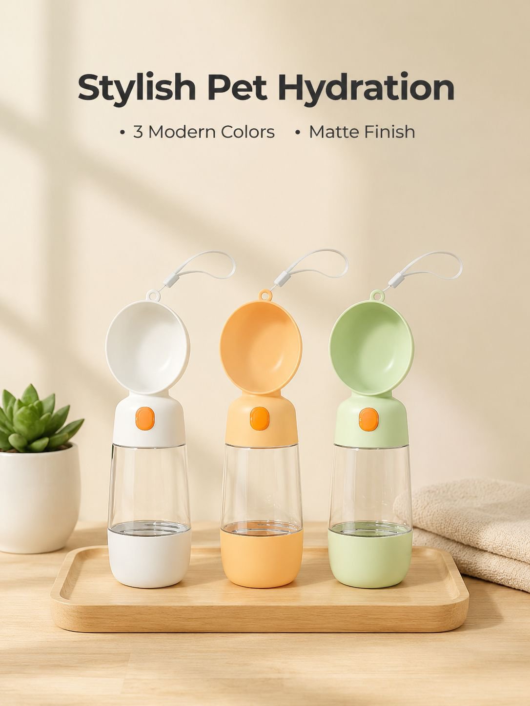 Pet Outdoor Water Cup Walking Dog Walking Cup Food Storage Bottle Dog Portable Drinking Waterer