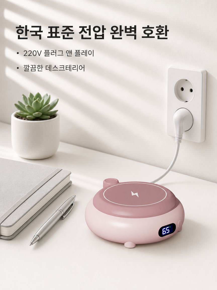 다기능 스마트 가열 보온 컵받침