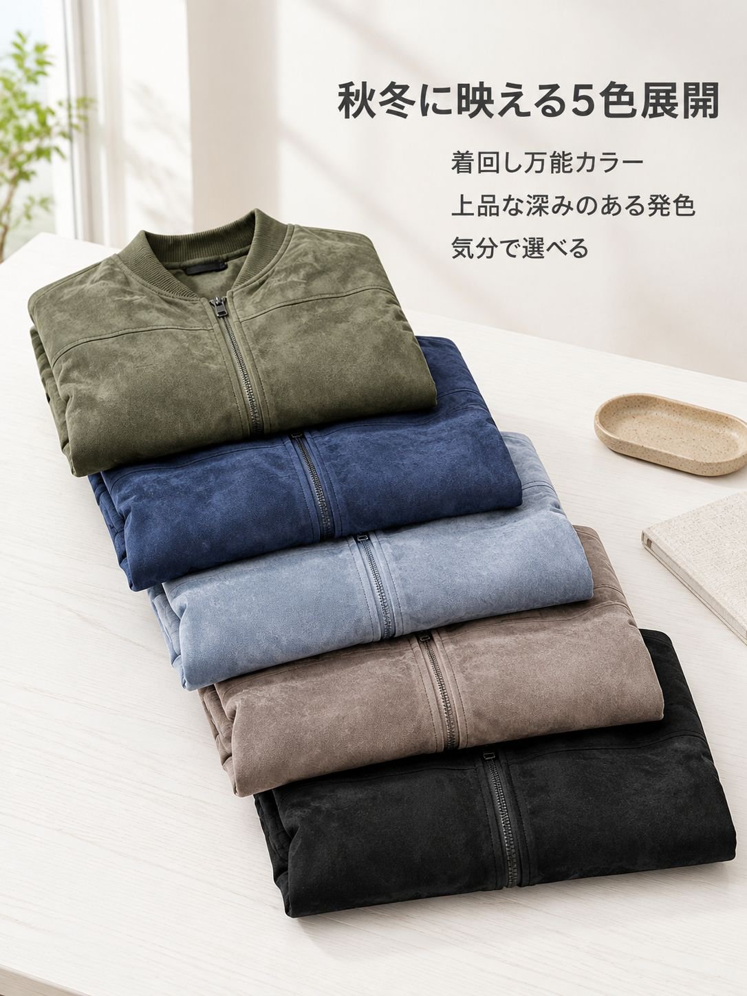 メンズ秋冬カジュアルビッグサイズMA-1ジャケット