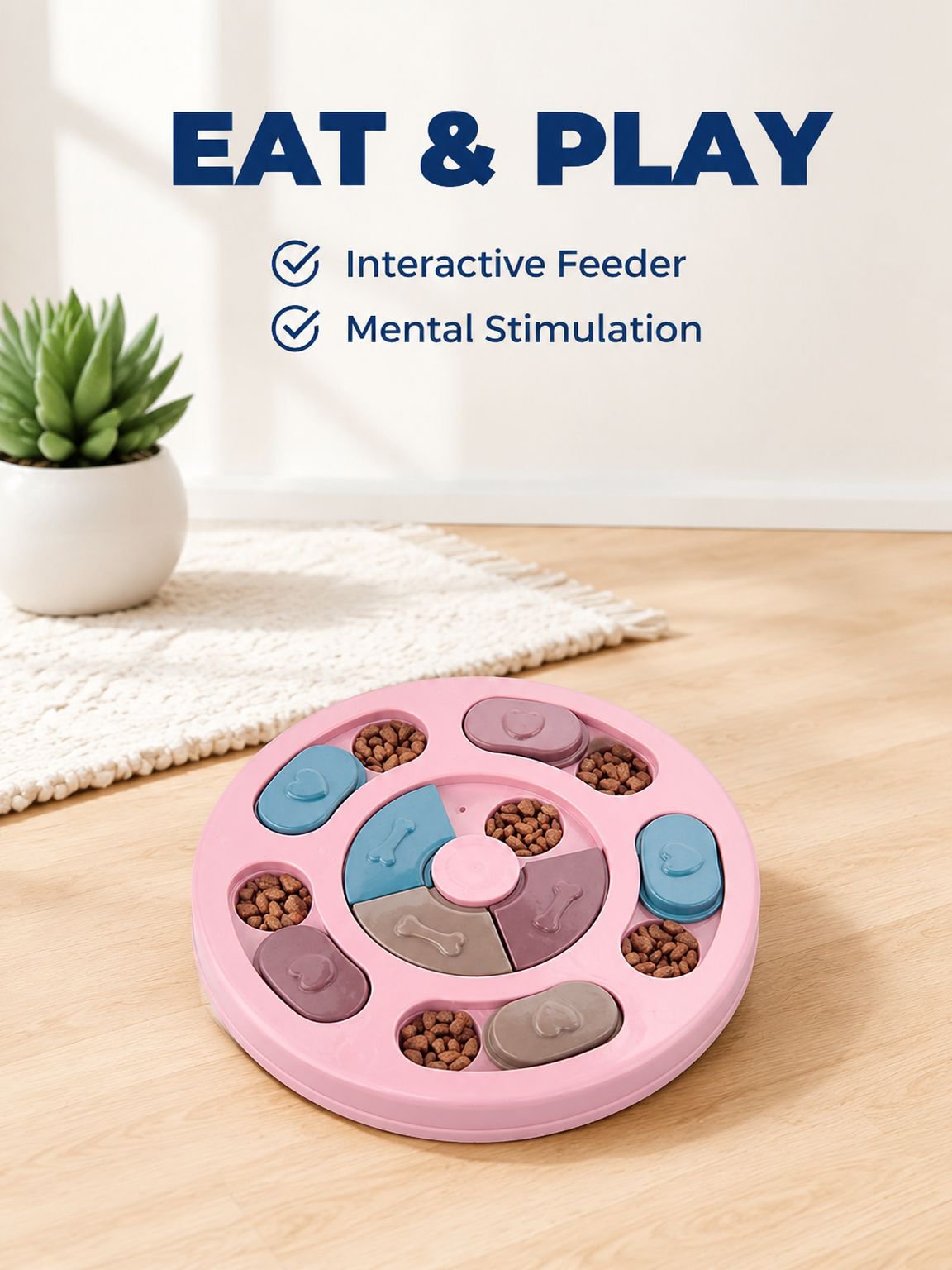 Pet Dog Spinning Slow Food Bowl
