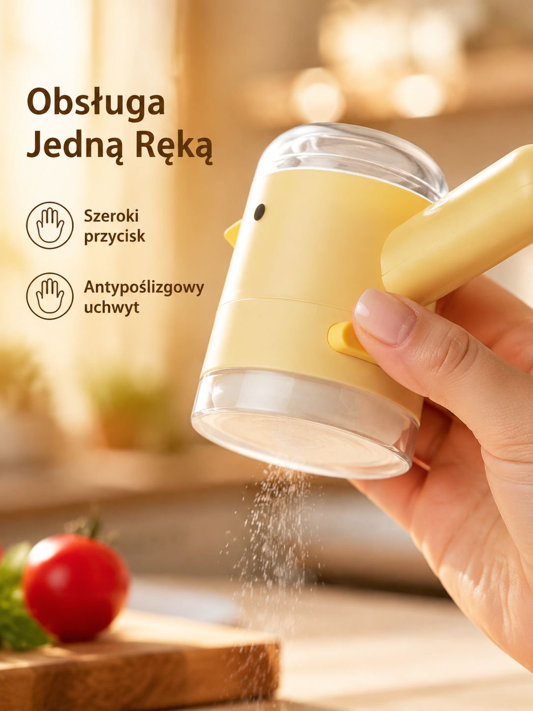 Precyzyjne dozowanie soli i przypraw przy użyciu dozownika