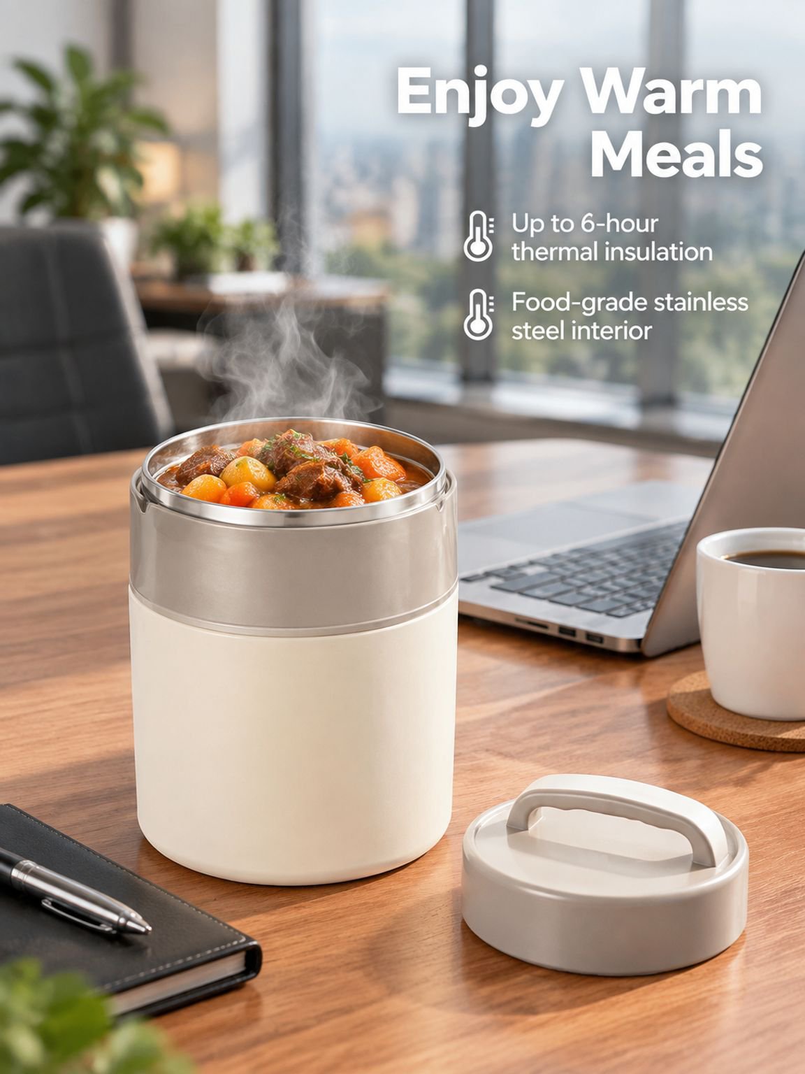 Multi-layer 304 stainless steel lunch box