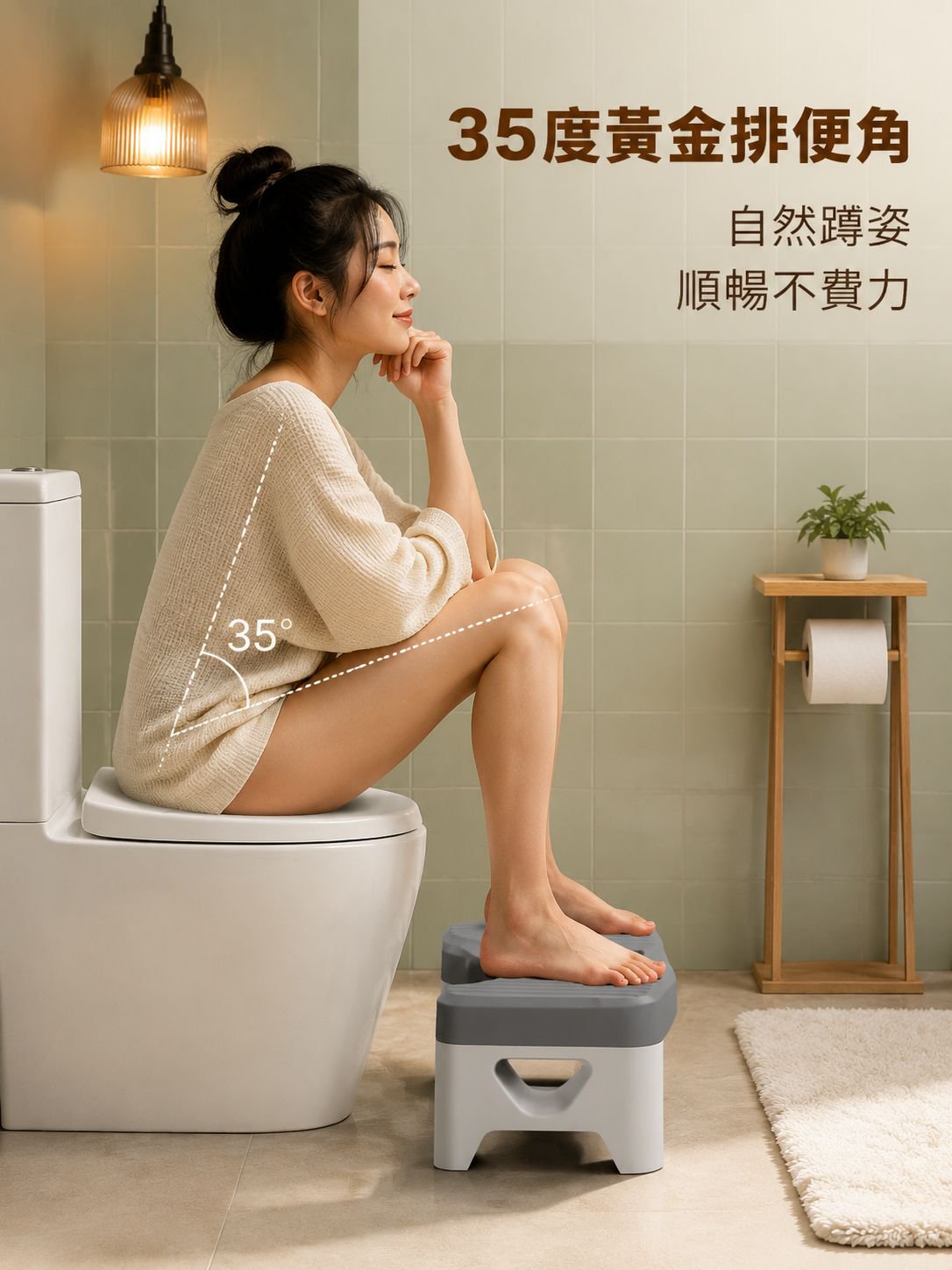 加厚防滑馬桶凳