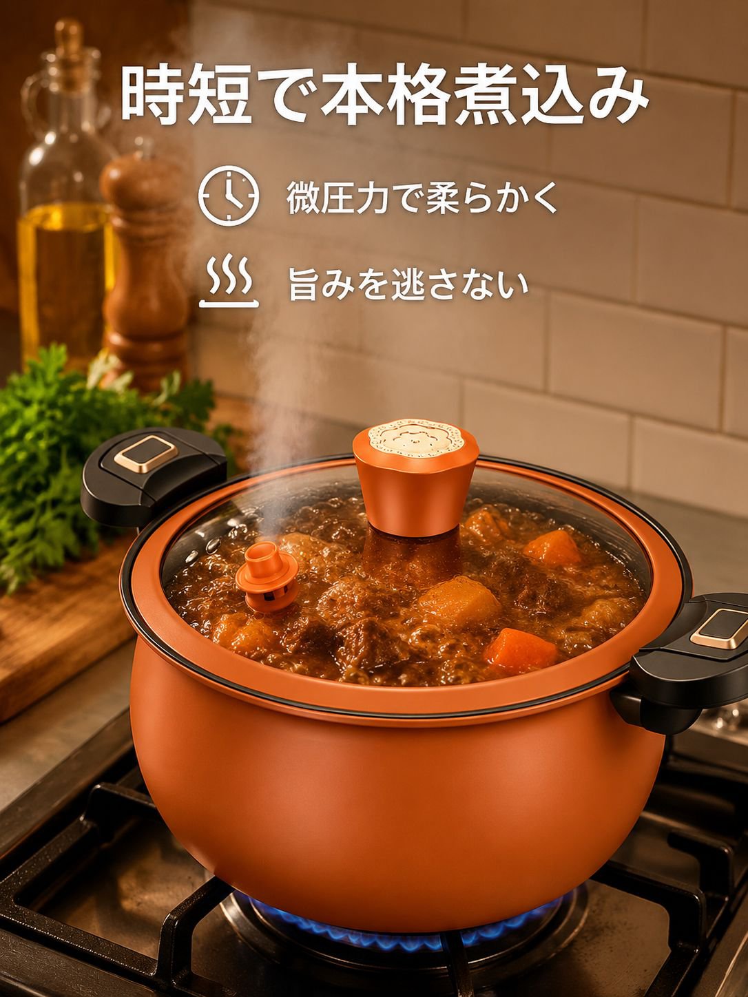 小型圧力ノンスティックフライパン