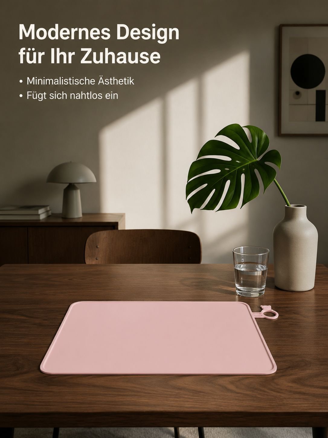 Rutschfestes Silikon Platzset für Babys auf Esstisch