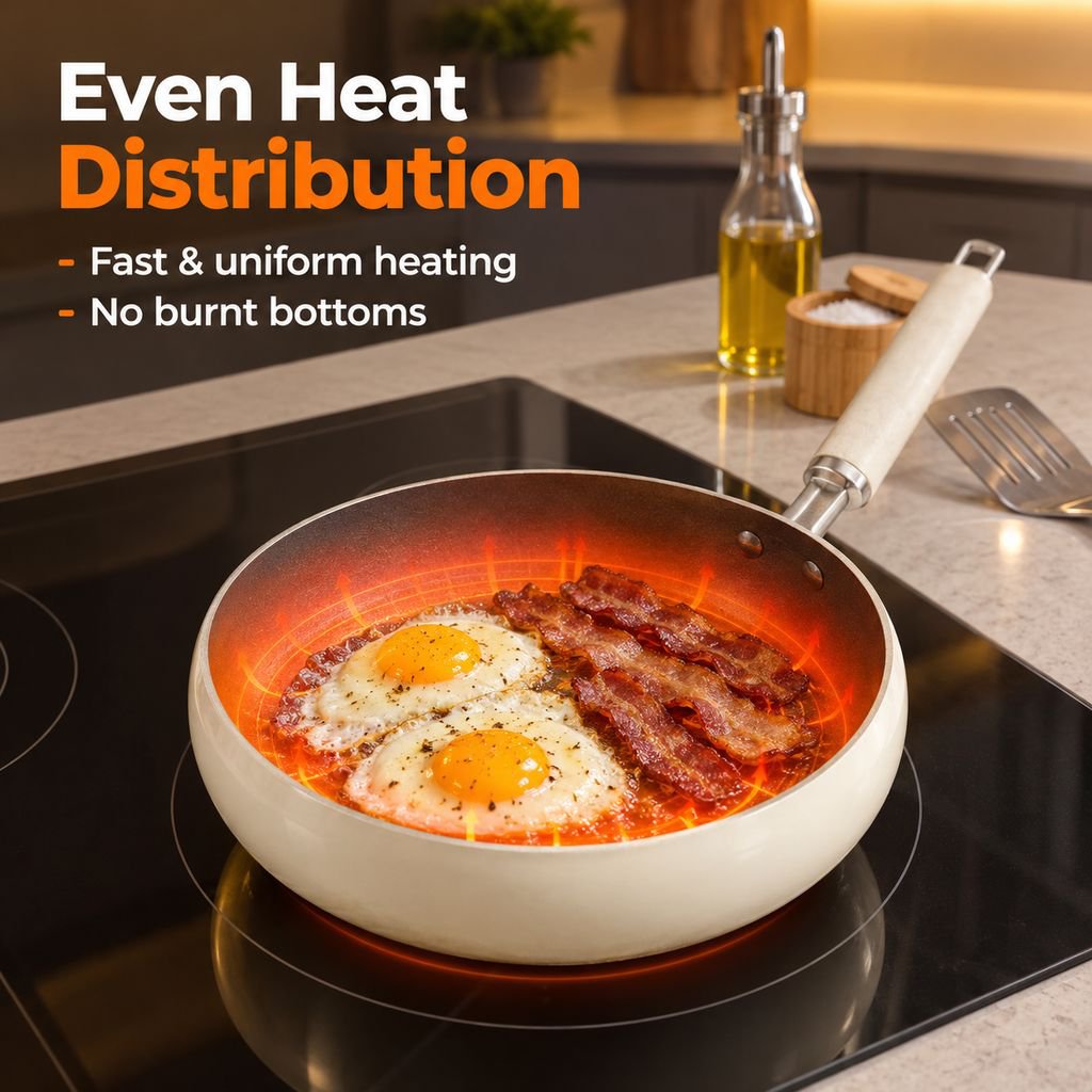 White Titanium Ceramic Thickened Stew Pot