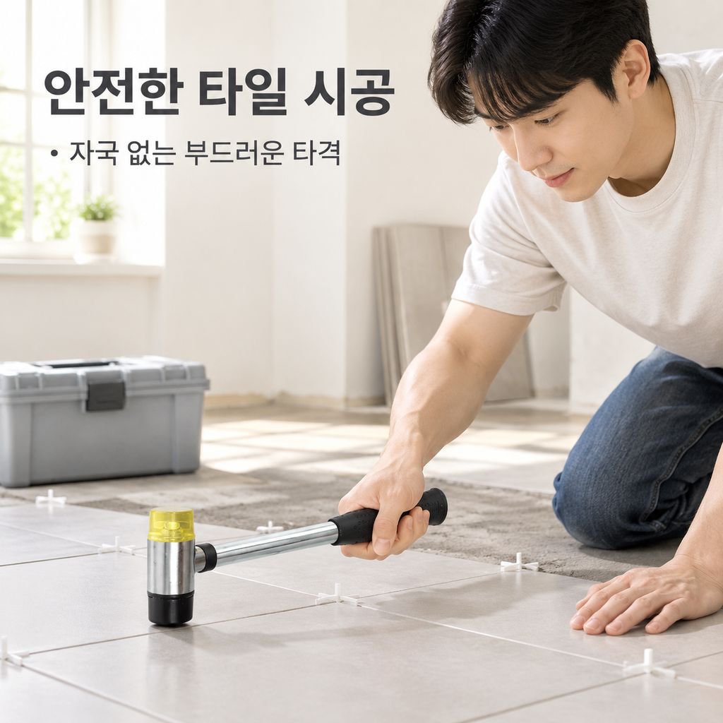 다기능 플라스틱 고무망치 주얼리 수리 도구 타일 시공 망치