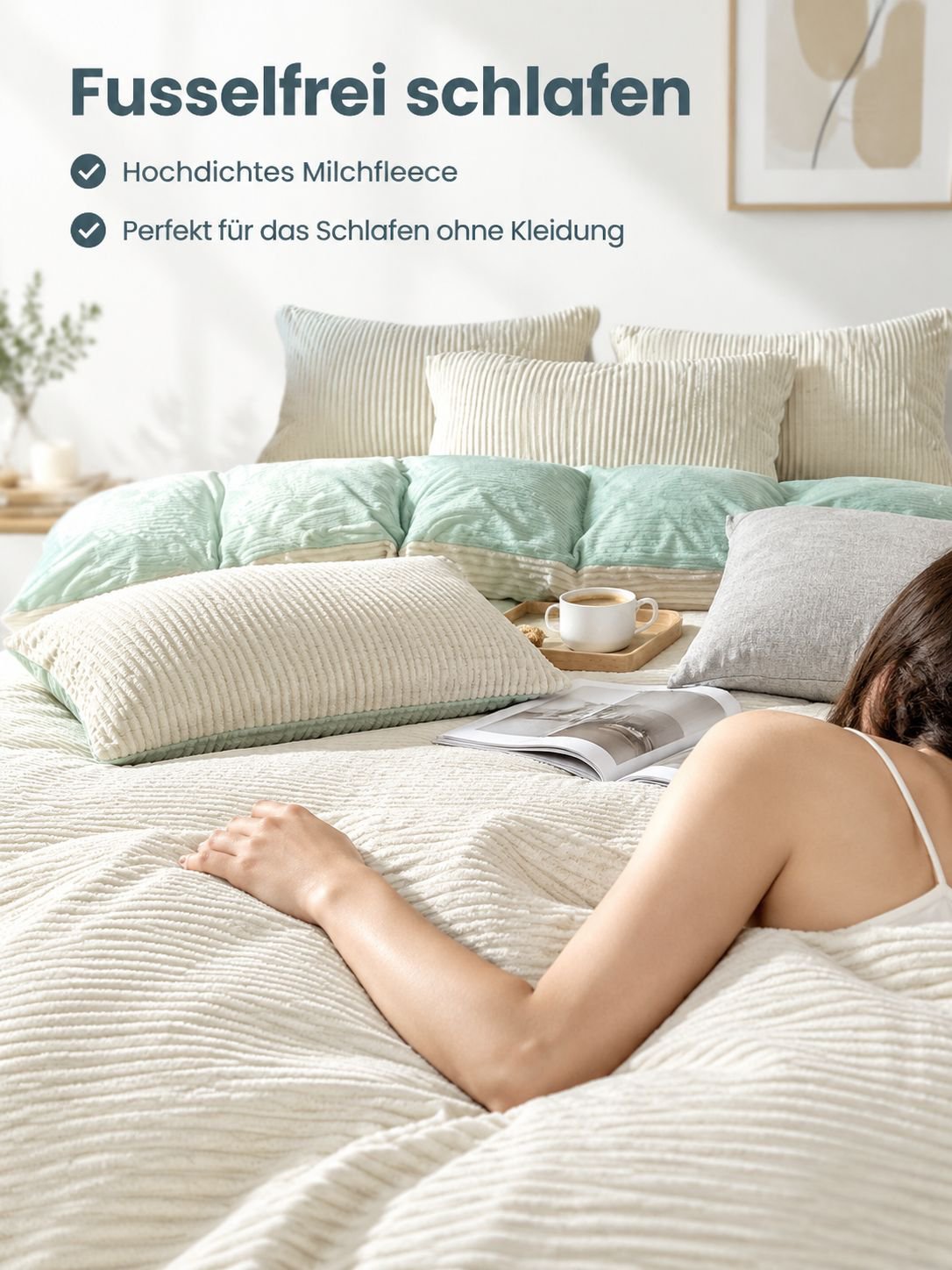 Milchseide-Vierteiliges Set