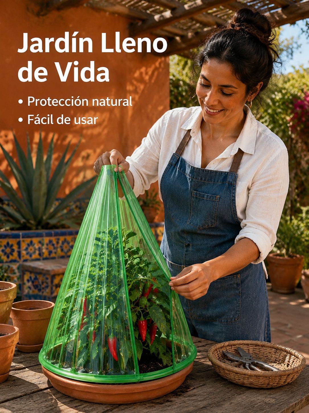 Protector de crecimiento para plantas, funda para guardarropa de jardín, reutilizable y desmontable
