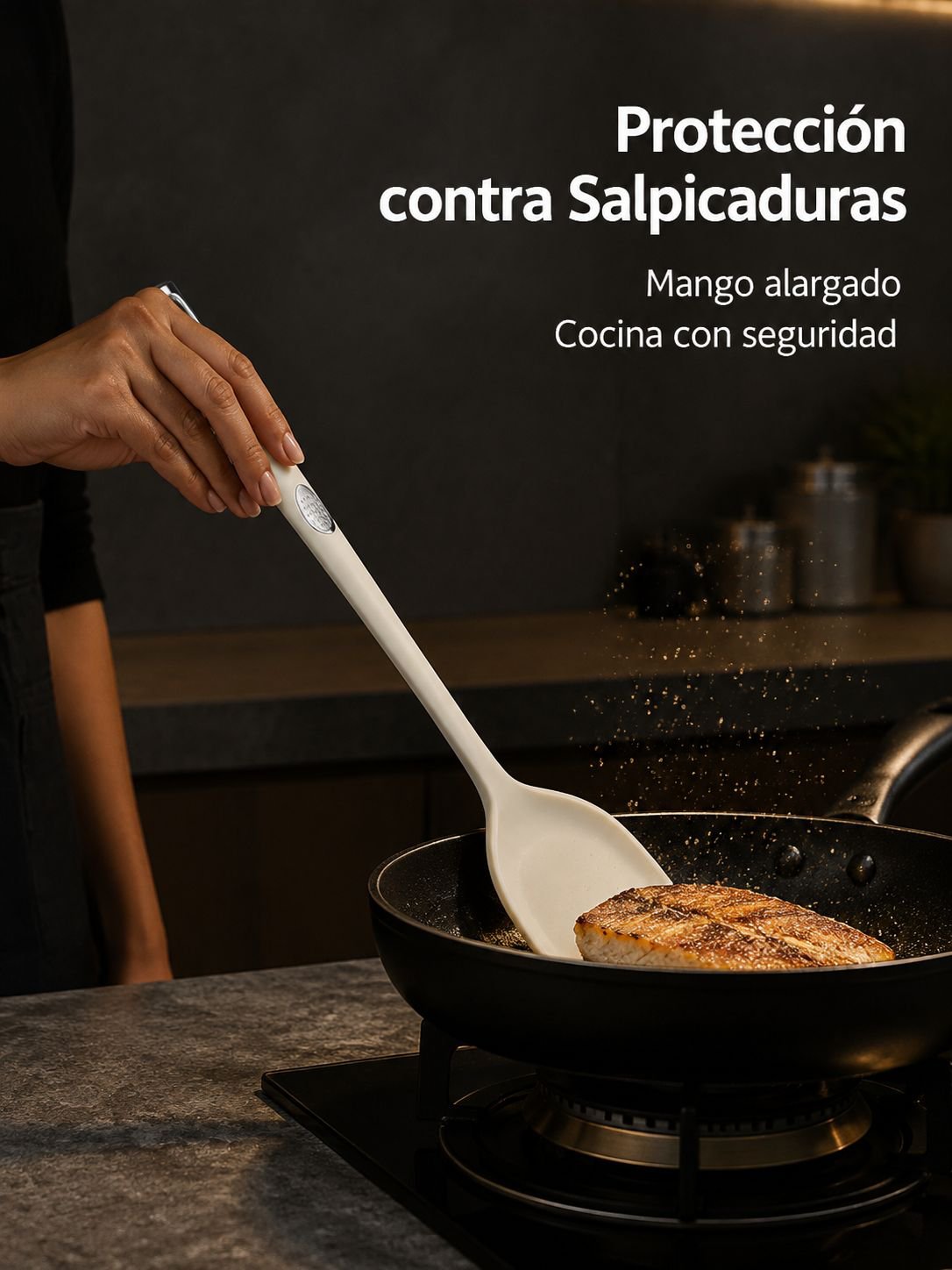 Cucharón resistente ideal para sopas y guisos