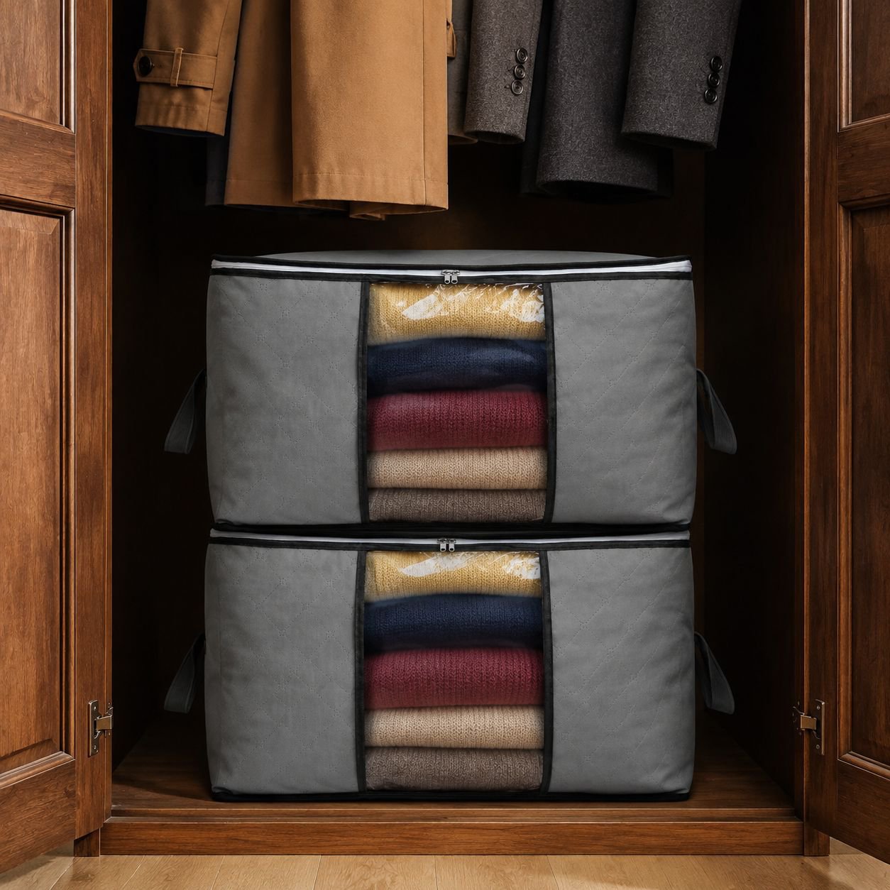 Thick Large Capacity Storage Bag, Dual-use Organizer for Home and Travel