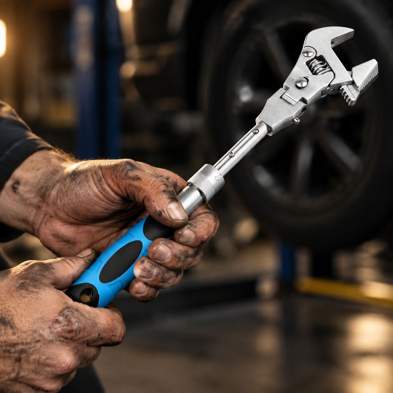 Precision torque adjustment mechanism on ratchet wrench