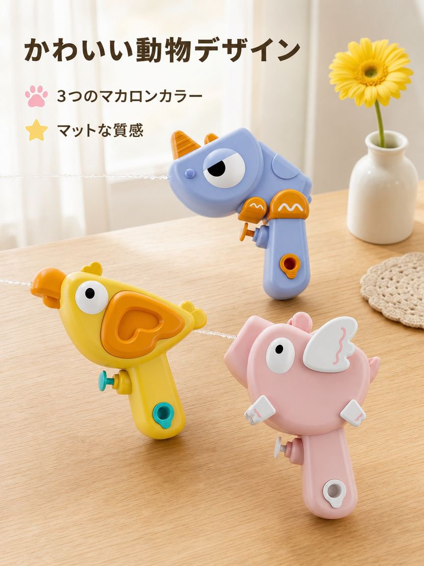 子供用半円形動物型水鉄砲