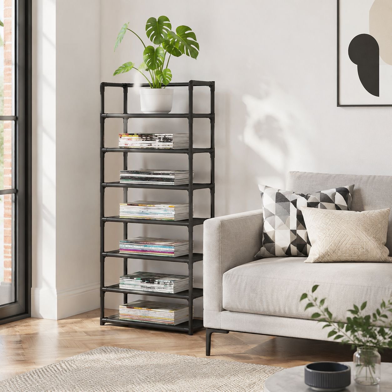 Durable multi-layer shelf for closet storage