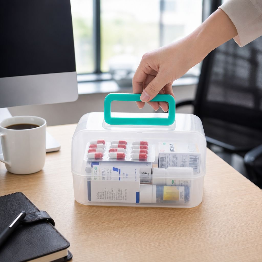 Durable pill box for travel and daily use