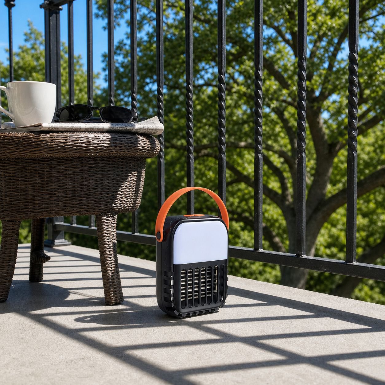 Energy-saving solar mosquito lamp for outdoor use