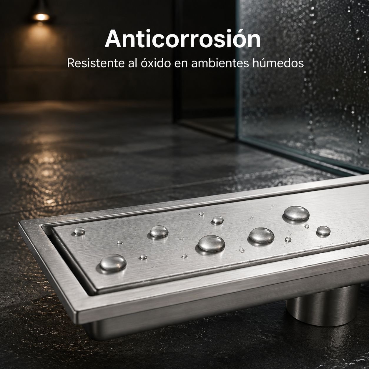 Rejilla de desagüe invisible de acero inoxidable 304 para cocina y baño, 10x40cm