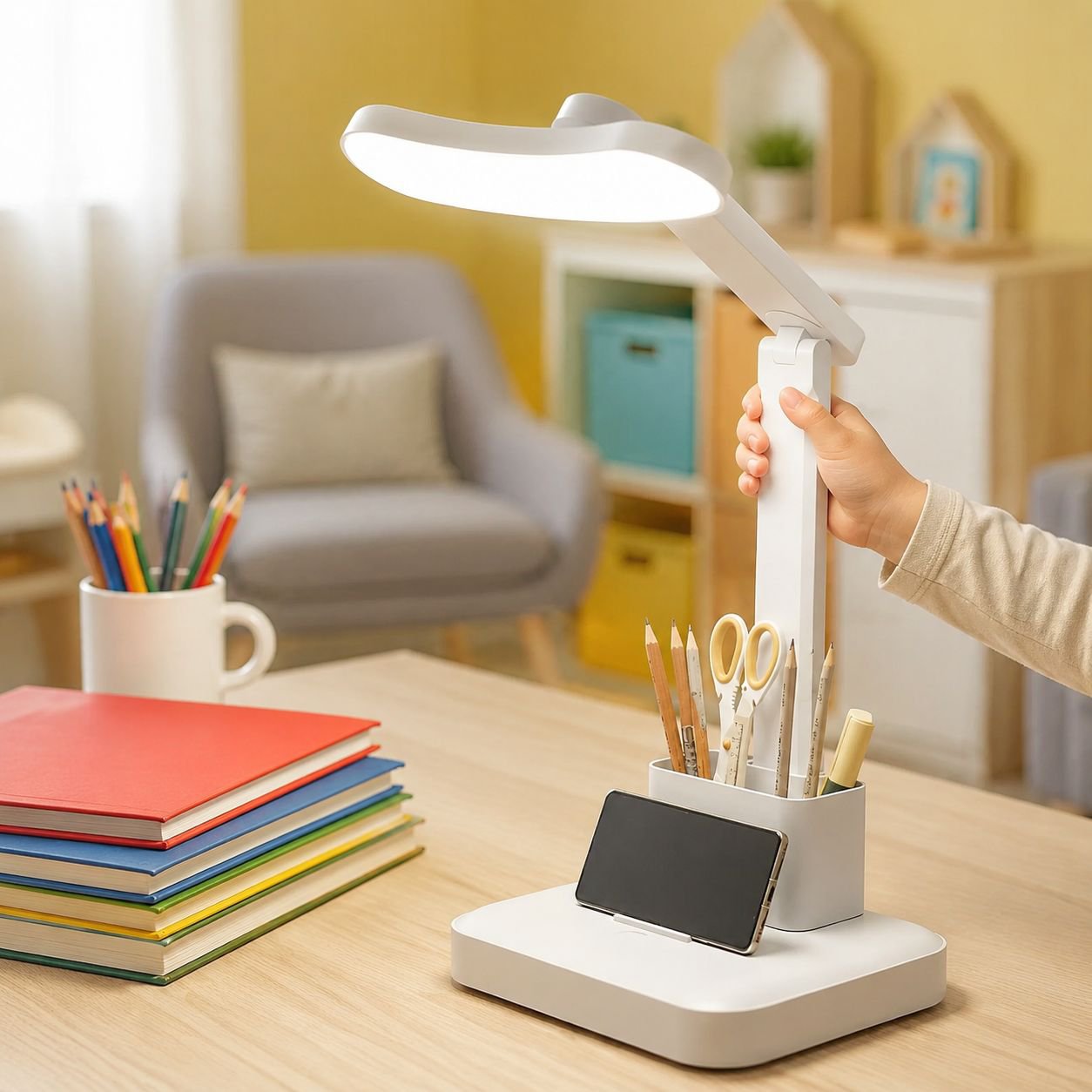 LED Schreibtischlampe für Schüler, augenschonend