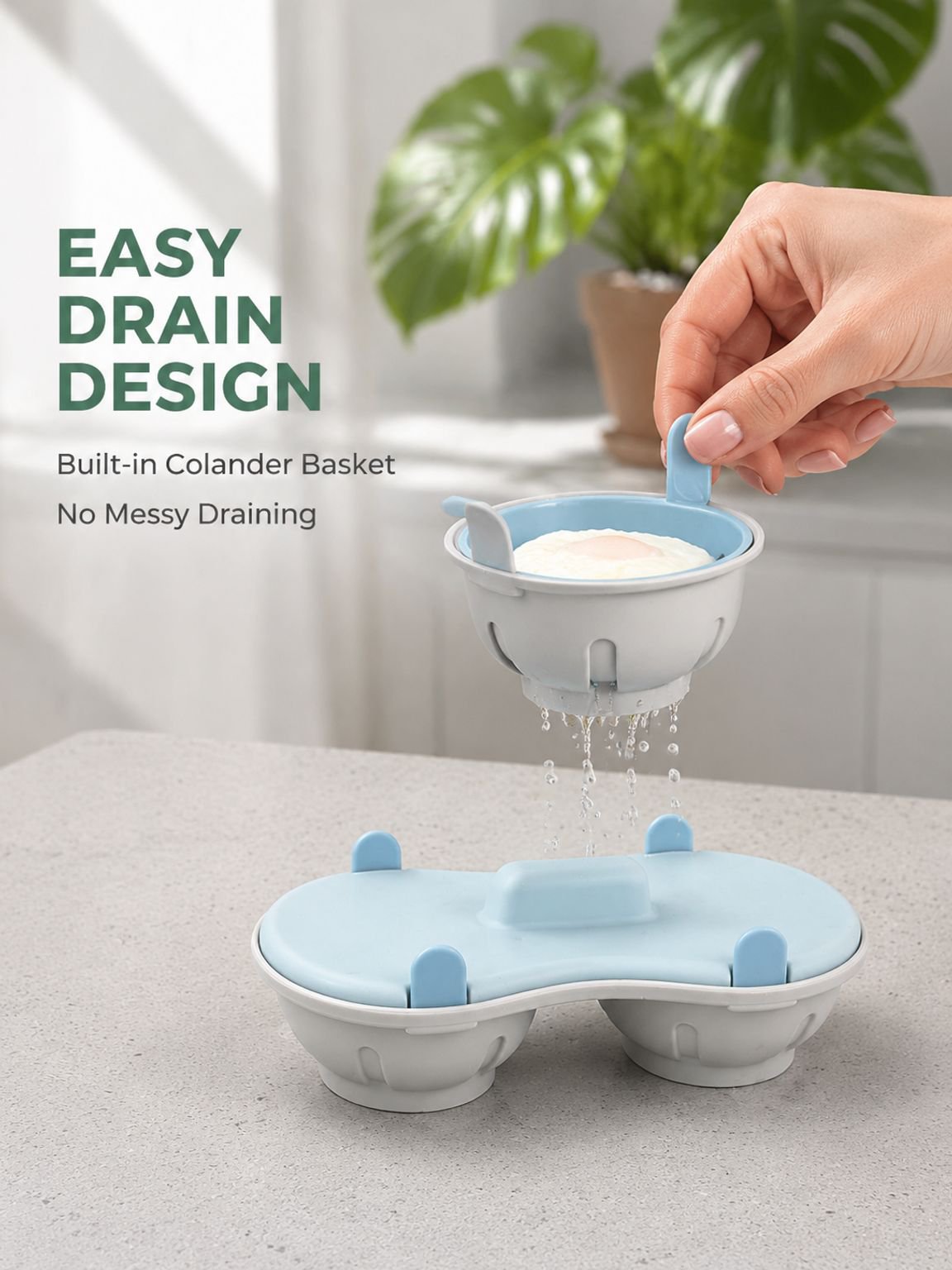 Microwave Egg Cooker, Steamed Egg Box, Creative Kitchen Gadgets, Egg Cooker, Boiled Eggs, Low-Fat Fi