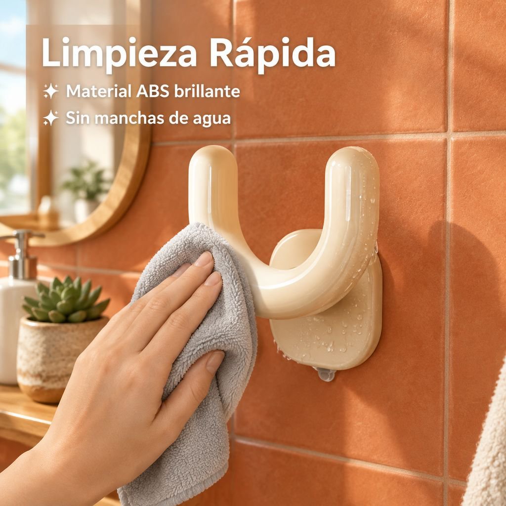 Porta Pantuflas de Pared con Ventosa para Baño Escurridor