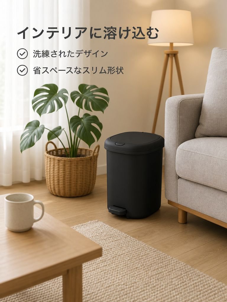 寝室、リビング、浴室、キッチンで使用できる、足踏み式大容量トイレットペーパーバスケット。フリップトップ式のゴミ箱。