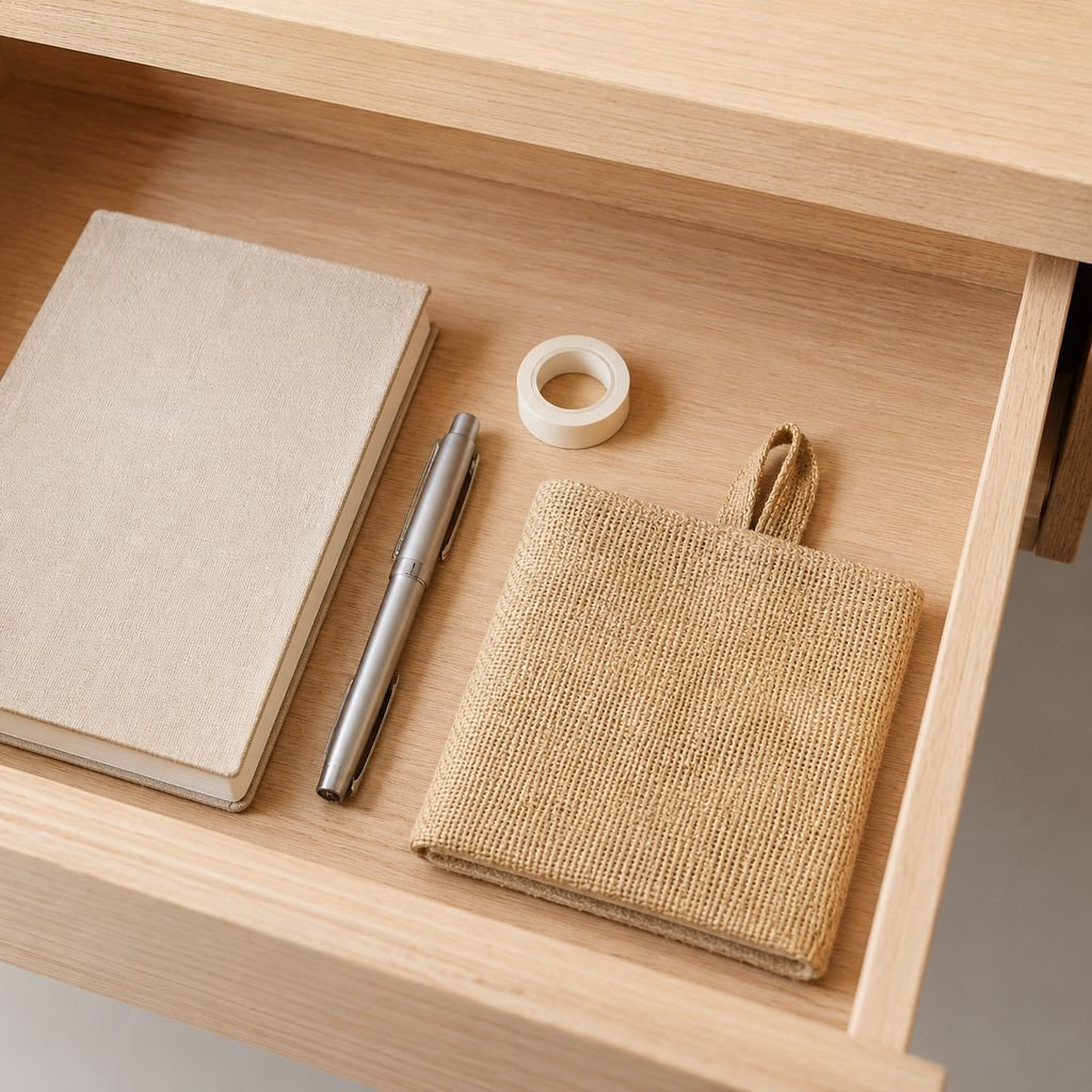 Versatile wall hanging storage solution made from jute