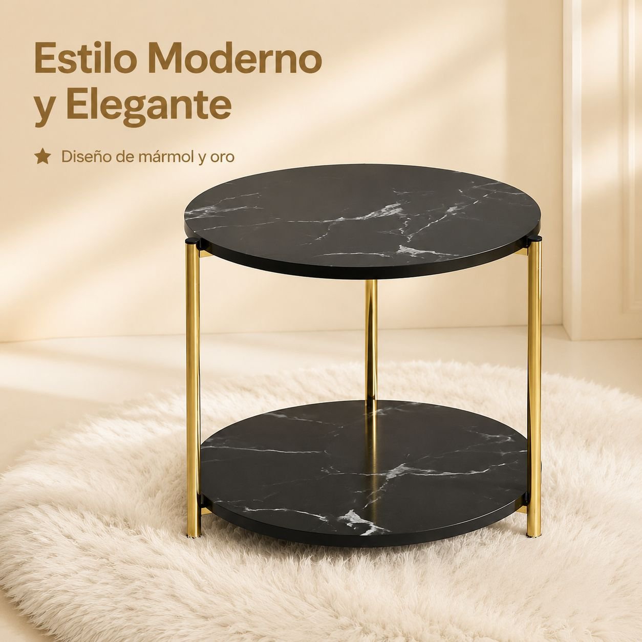 Sofá minimalista, mesa de centro para sala de estar