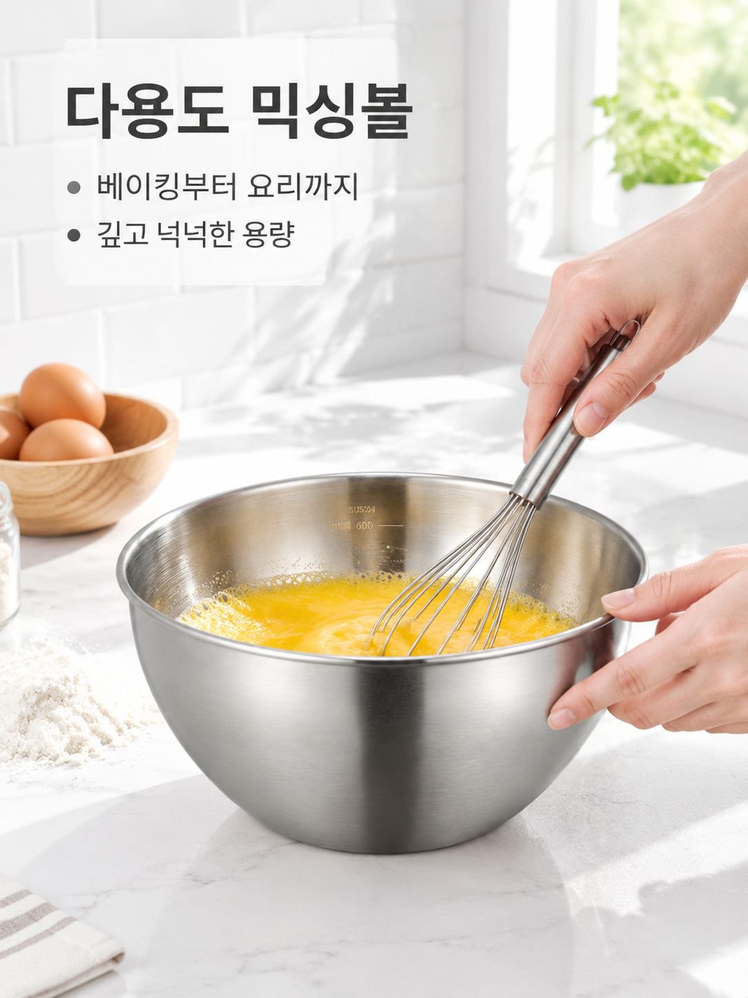 식품급 계란 믹싱볼 요리볼 라면 스테인리스 그릇