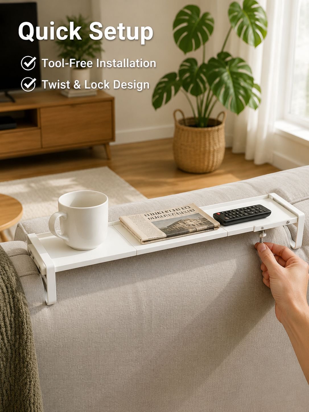 Practical sofa storage solution for small apartments and homes