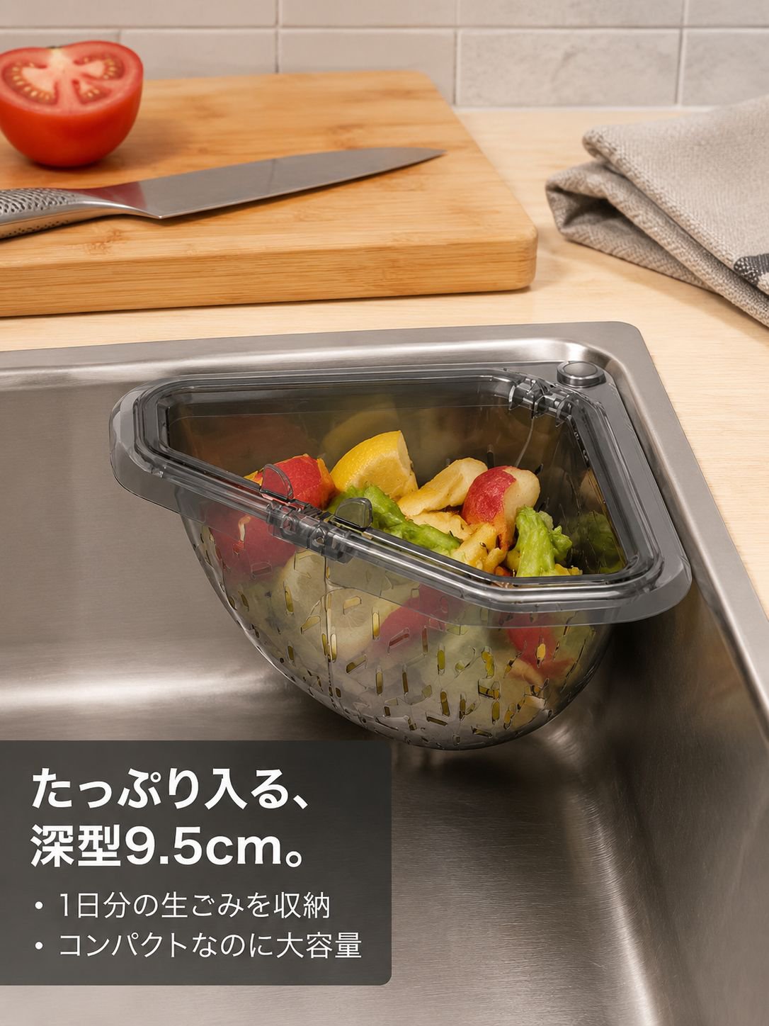 マグネット式シンクフィルターバスケット
